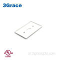 أبيض GFCI Outlet Decorator Plastic Wall Plate
